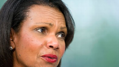 PHOTO: Chavez was not a fan of Condoleezza Rice.