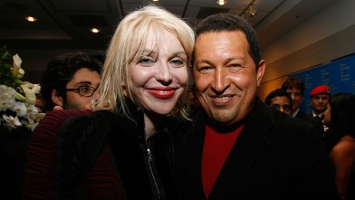 PHOTO: Chavez and Courtney Love.