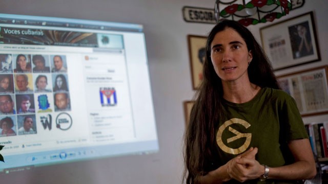 PHOTO: Cuban blogger and philologist Yoani Sanchez, best known for her blog, Generacion Y.