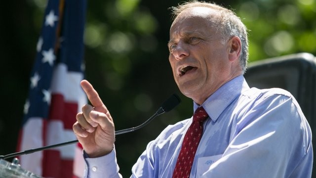 PHOTO: Rep. Steve King (R-IA) speaks during the DC March for Jobs in Upper Senate Park near Capitol Hill, on July 15, 2013 in Washington, DC.