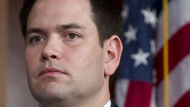 PHOTO:&nbsp;US Senator Marco Rubio (R-FL) attends a press conference on an agreement for principles on comprehensive immigration reform framework at the US Capitol in Washington, DC, on January 28, 2013.