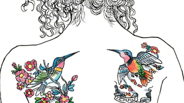 PHOTO: Submitted photos of tattoos are drawn and published in Pen & Ink.