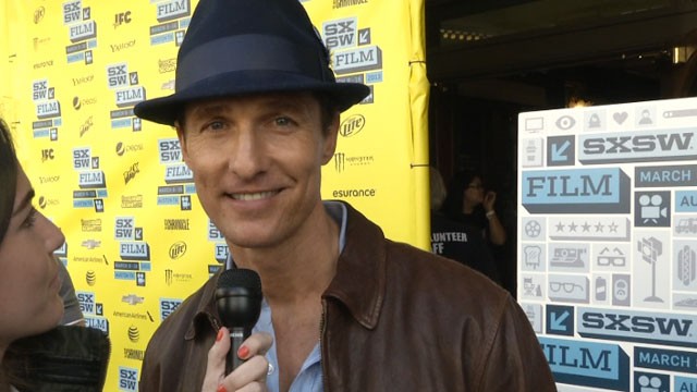 PHOTO:&nbsp;Matthew McConaughey on the red carpet for "Mud" at SXSW in Austin, Texas.