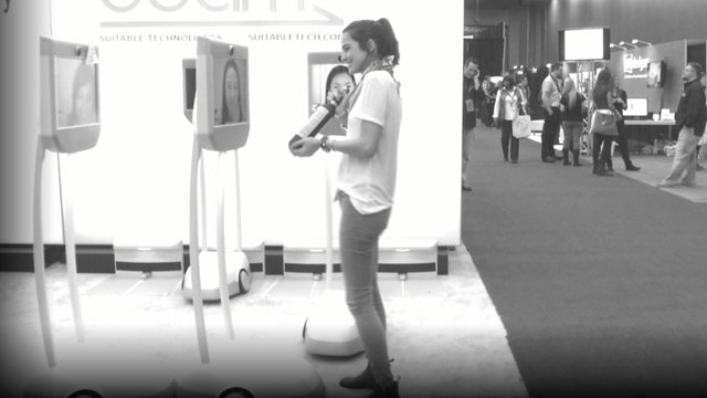 PHOTO: Romina peddling mezcal at the SXSW trade show.