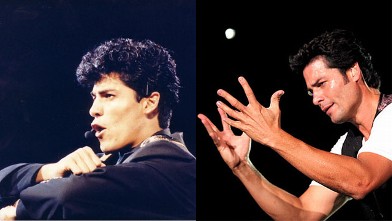 PHOTO: Chayanne at Premio Lo Nuestro in 1989 and at a concert in 2007.