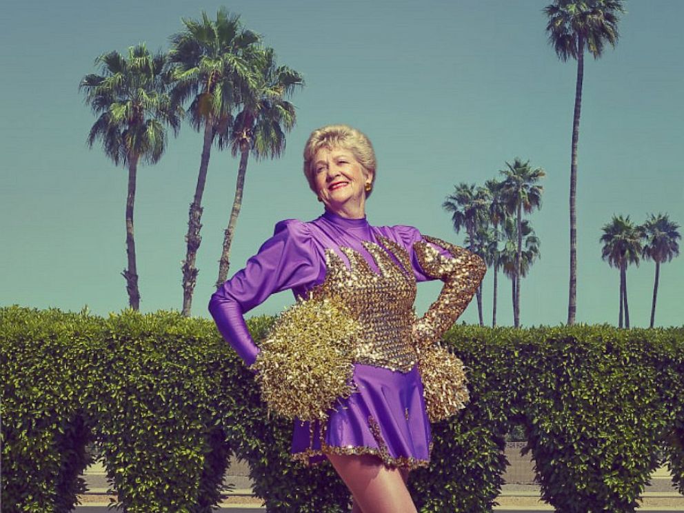 PHOTO: A member of the Sun City Poms poses for a photo.