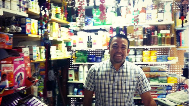 PHOTO: Jose Manuel, a Mexican immigrant to Janesville, built a successful business that sells products from home to fellow immigrants. He?s conflicted about who to vote for.