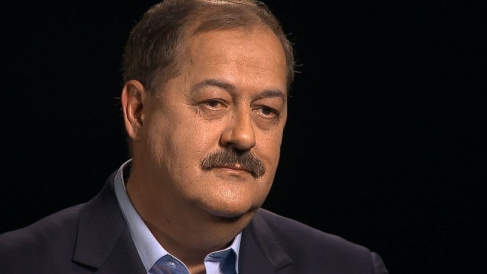 PHOTO: West Virginia coal boss Don Blankenship sits down with ABC News Brian Ross.