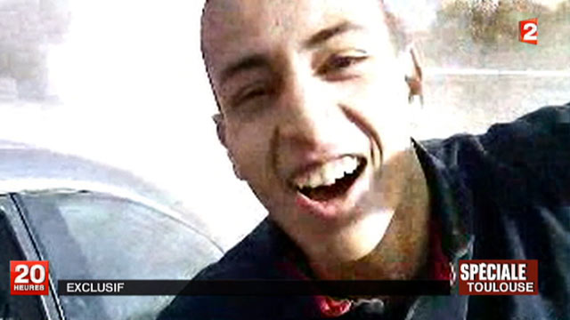 PHOTO: This undated screen grab provided March 21, 2012, by French TV station France 2 shows the suspect, Mohamed Merah, the suspected killer of the Toulouse school shooting.