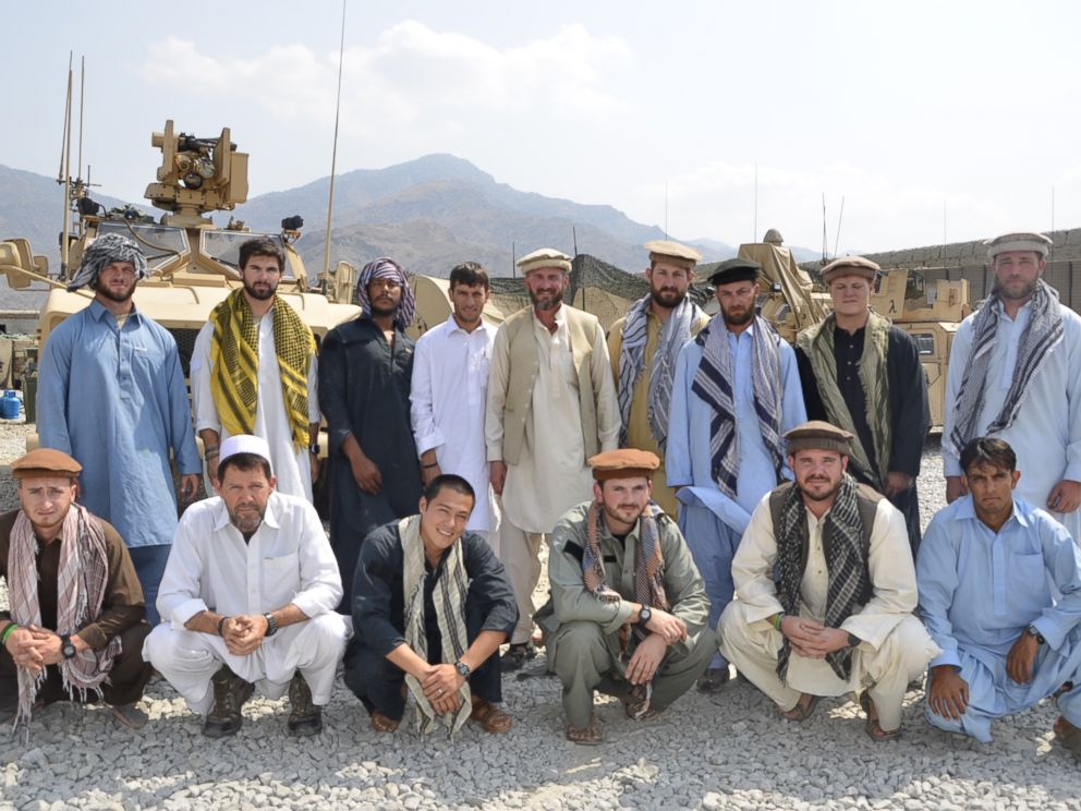 PHOTO: Former Special Forces Maj. Jim Gant, center, insisted that his troops dress like locals in eastern Afghanistan to better win their trust. 