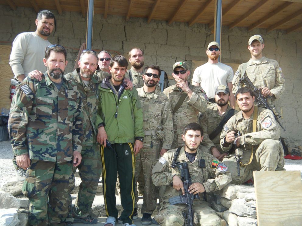 PHOTO: This photo shows the men led by Jim Gant the day he was relieved of command. Gant stands second from the left.