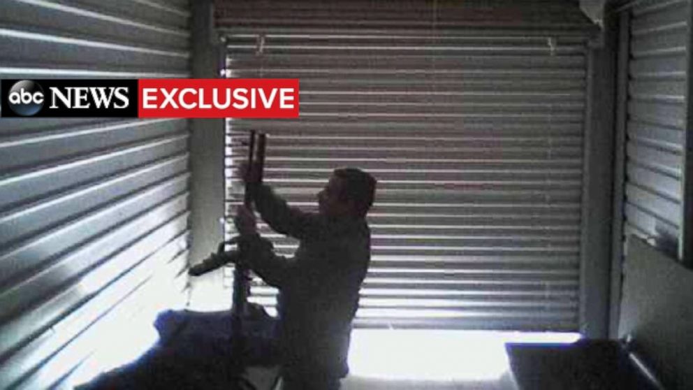 PHOTO: Video, obtained exclusively by ABC News, shows an al Qaeda-linked terrorist handling heavy weapons inside a storage facility in Kentucky in 2010. He was arrested in 2011.