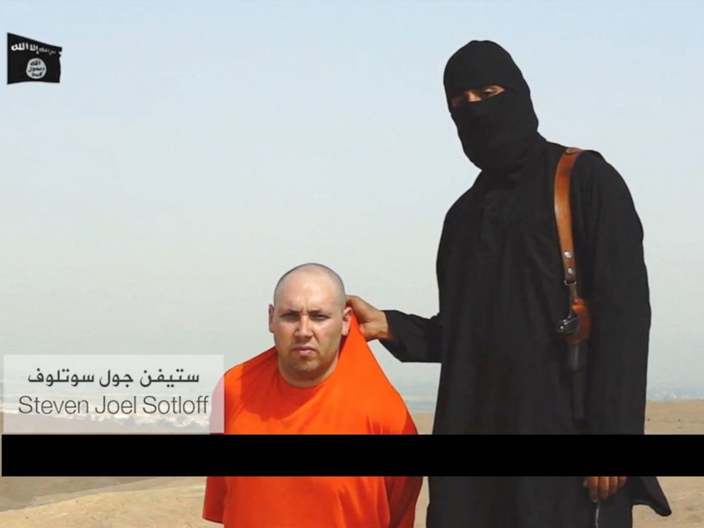 PHOTO: American Steven Sotloff is threatened but left alive in a gruesome video posted online that earlier appears to show the murder of American journalist James Foley.