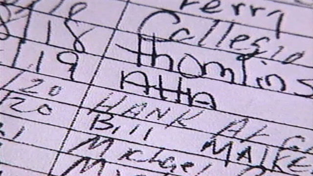 PHOTO: Atta?s name appears in the Florida flight school?s log for August 19, 2001.