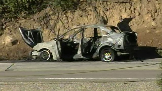 PHOTO: The driver has died and a Border Patrol agent has been airlifted to the hospital after a car that was being chased by the Border Patrol near the Mexican border exploded when it was forced to stop.