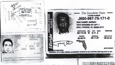PHOTO: Ziad Jarrah receives a speeding ticket in Maryland as he heads north on I-95.