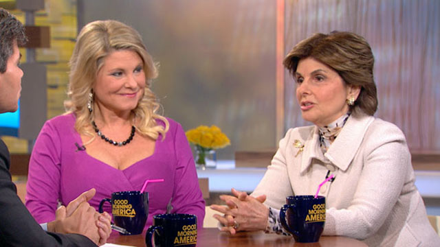 PHOTO: Sharon Bialek, Herman Cain Accuser, Appears on Good Morning America with her lawyer Gloria Allred, Nov. 08, 2011.
