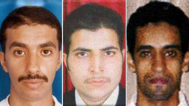 PHOTO: From left to right; Ahmed al-Haznawi, Hamza al Ghamdi and Ahmed al-Ghamdi.