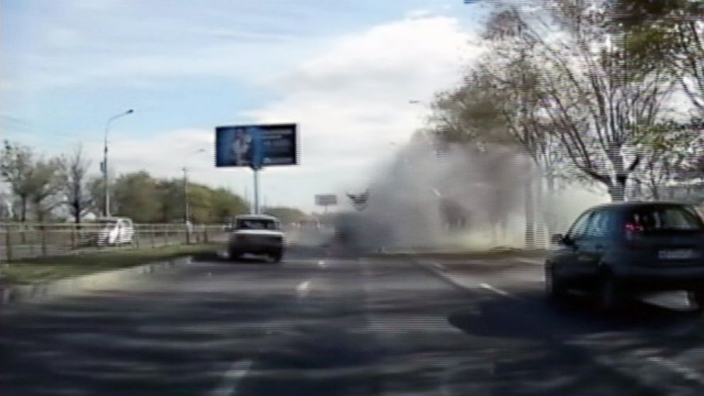 PHOTO: Dashcam video captured the moment a female suicide bomber blew herself up on board a city bus in the southern Russian city of Volgograd, killing six and injuring about 30 people.