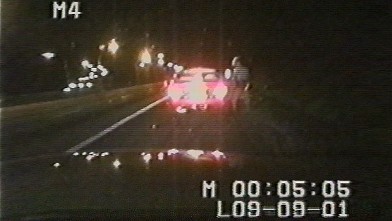PHOTO: Ziad Jarrah receives a speeding ticket in Maryland as he heads north on I-95.