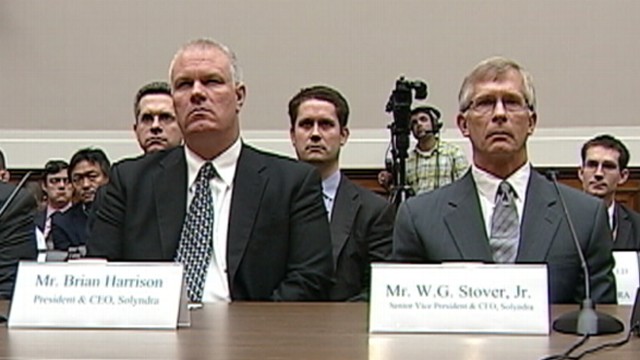 VIDEO: Bankrupt solar companys top executives were silent before House committee.