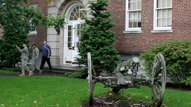 PHOTO: A military court building at Joint Base Lewis-McChord in Washington state is photographed, Sept. 27, 2010.