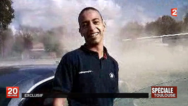 PHOTO: This undated and unlocated frame grab provided, March 21, 2012, by French TV station France 2 shows Mohammad Merah, the suspect in the killing of 3 paratroopers, 3 children and a rabbi in recent days in France.