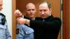 PHOTO: Anders Behring Breivik, a right-wing extremist who confessed to a bombing and mass shooting that killed 77 people, July 22, 2011, gestures as he arrives for a detention hearing at a court in Oslo, Norway, Feb. 6, 2012.