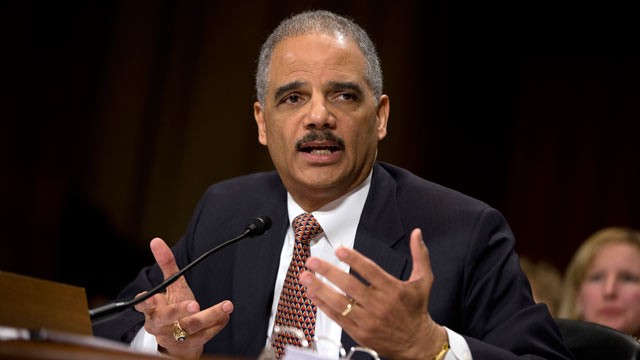 PHOTO: Attorney General Eric Holder testifies on Capitol Hill in Washington, March 6, 2013, before the Senate Judiciary Committee hearing: