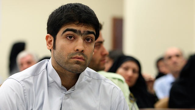 PHOTO: Majid Jamali Fashi listens to judge Abolqasem Salavati, during his trial, at the revolutionary court in Tehran, Iran in this Aug. 23, 2011 file photo.