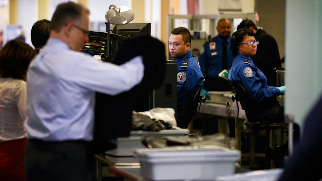 PHOTO: TSA workers screen passengers at Washingtons Ronald Reagan National Airport, Feb. 8, 2012, after Homeland Security Secretary Janet Napolitano and TSA Administrator John Pistole announced a passenger pre-screening initiative.