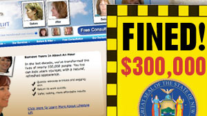 A plastic surgery franchise has agreed to pay $300,000 in fines for engaging in a facelift of a different kind: fake consumer reviews written by employees.