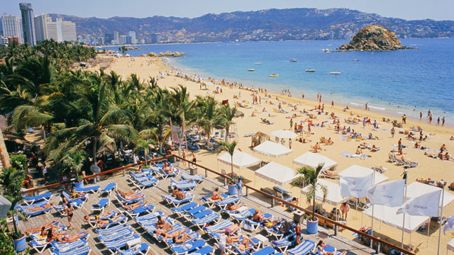 PHOTO: Condesa Beach filled with tourists is seen here in this undated photo, Acapulco, Mexico.