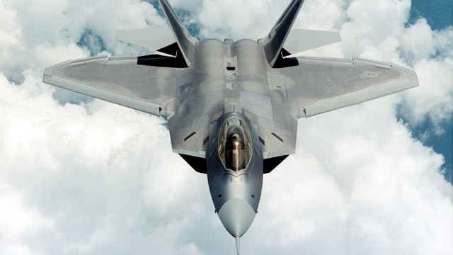 PHOTO: An F-22 Raptor flies in this undated image provided by Lockheed Martin.