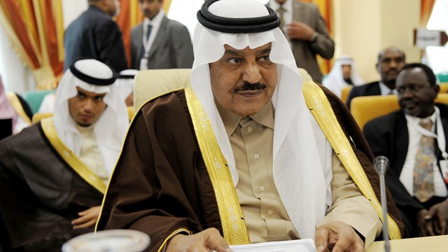 PHOTO: Crown Prince Nayef Bin Abdul Aziz attends the opening of the Arab Interior Minister's meeting, March 16, 2010 in Tunis.