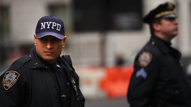 PHOTO: Members of the New York Police Department are seen Jan. 26, 2012 in New York City.