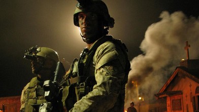 PHOTO: M 270 SEAL Chief Dave holds security after a direct action in Relativity's Media's upcoming release, "Act of Valor".