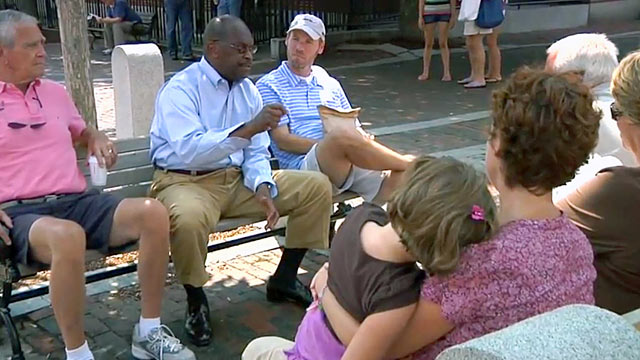 PHOTO: Herman Cain, has called the IRS an "overseer" and compared taxation to slavery.