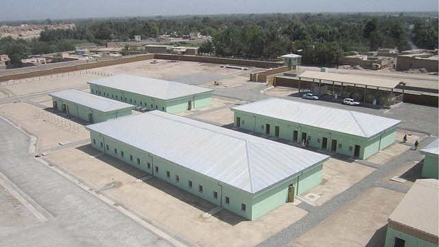 PHOTO: Northern Portion of Afghan police facility, Imam Sahib, in Emam Saheb, Konduz, Afghanistan.