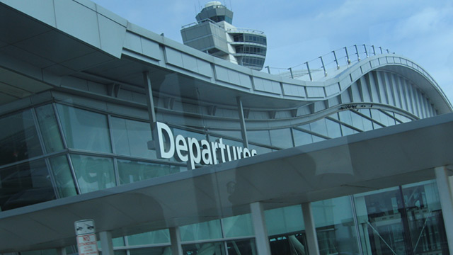 PHOTO: JFK Airport departures terminal