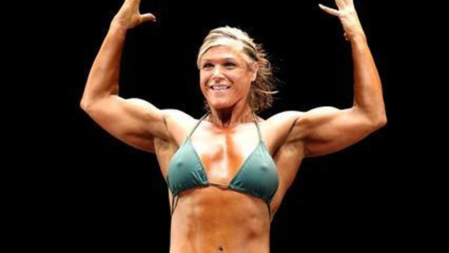 PHOTO: Kimberly Vay competes in a national bodybuilding competition in 2011.
