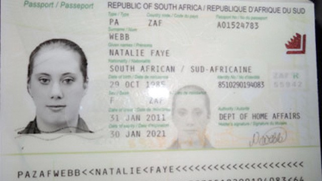 PHOTO: Natalie Faye Webb passport