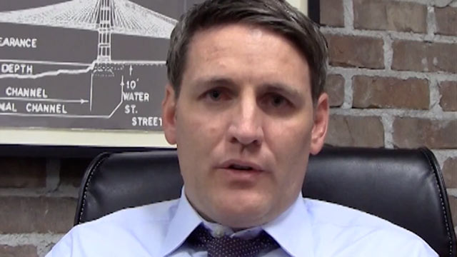 PHOTO: Ryan Davies records a support message for Mitt Romney in this YouTube video.
