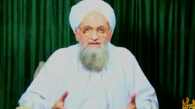 PHOTO: Ayman Mohammed Rabie al-Zawahiri, the Al Qaeda Deputy, seen in a new undated video, speaks for half an hour about his fond memories with Osama bin Laden, Nov. 15, 2011.