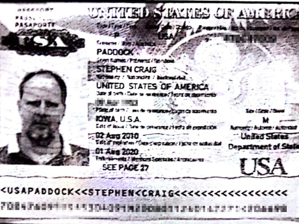 PHOTO: Stephen Paddock, 64, seen here in his passport photo, is the man suspected of opening fire on a crowd of concertgoers in Las Vegas on Sunday night.