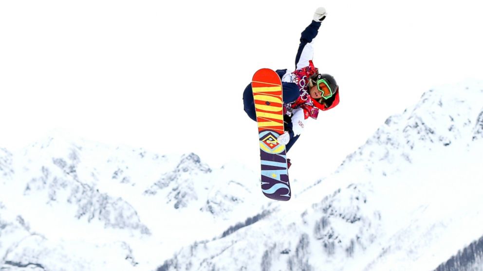 PHOTO: Jenny Jones of Great Britain competes in the womens snowboard slopestyle finals during day two of the Sochi 2014 Winter Olympics at Rosa Khutor Extreme Park, Feb. 9, 2014, in Sochi, Russia.