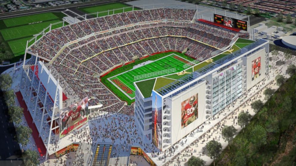 PHOTO: A rendering of Levis Statium in Santa Clara, Calif., currently under construction.