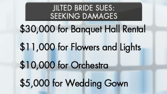 VIDEO: Woman sues fleeing groom for $95,000 in damages.