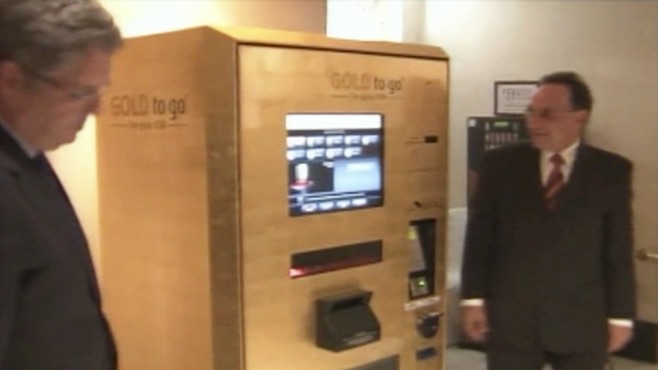 VIDEO: Madrids Westin hotel has a vending machine that dispenses gold bars and coins.