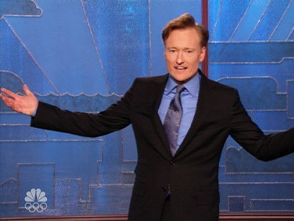 VIDEO: Conan OBrien keeps jokes flying at the expense of NBC executives.